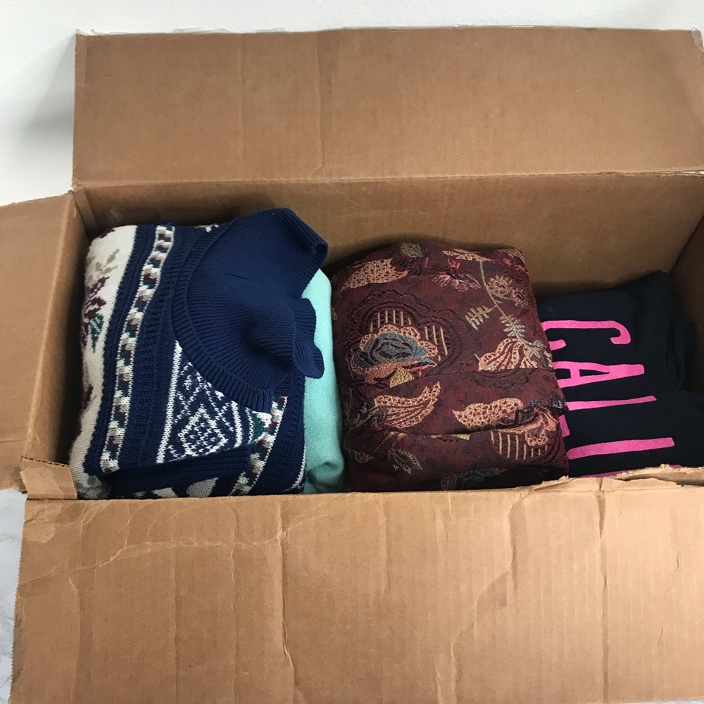 bundle box of small jackets